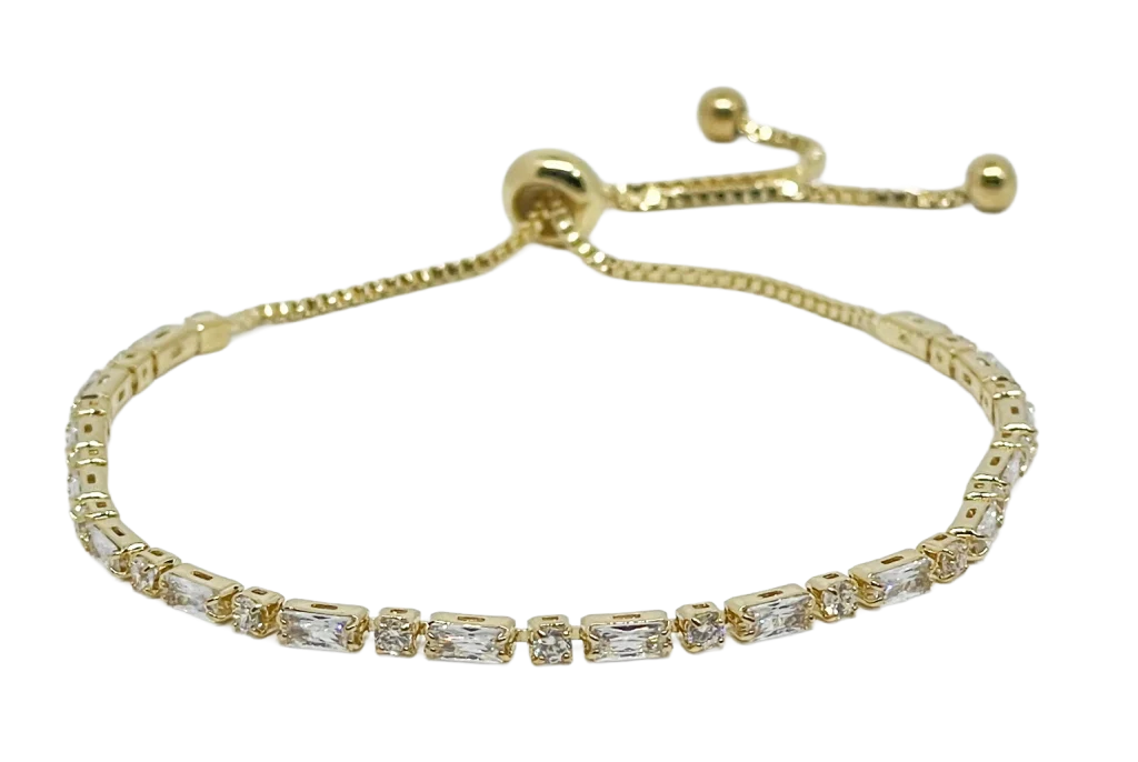 Pulsera ajustable con brillantitos