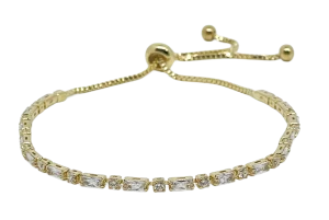 Pulsera ajustable con brillantitos
