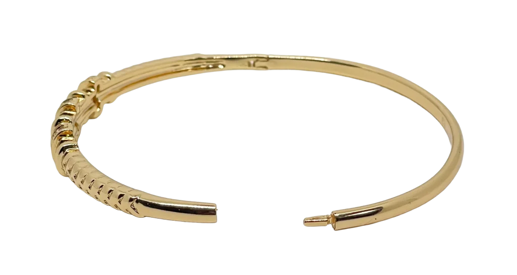 Pulsera aro de rodio dorada-gallery-0