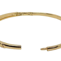 Pulsera aro de rodio dorada-gallery-0