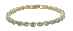 Pulsera dorada con brillantitos