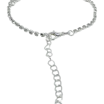 Pulsera plateada con brillantitos-gallery-0