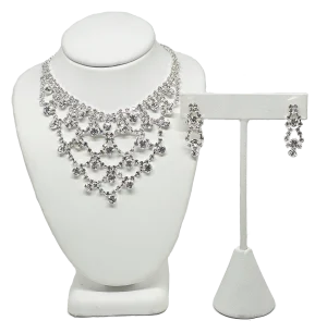 Set de collar y aretes de brillantitos