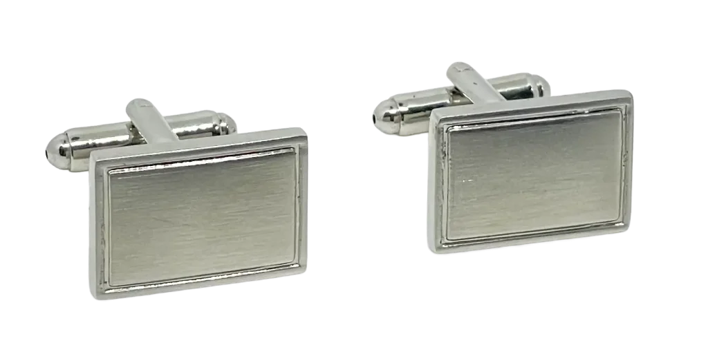 Mancuernillas plateadas de metal-gallery-0
