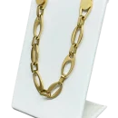 Set de collar y aretes dorado de acero inoxidable-gallery-0