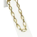 Set de collar y aretes dorado de acero inoxidable