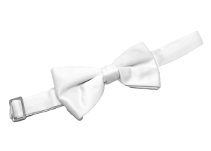 Corbatín blanco