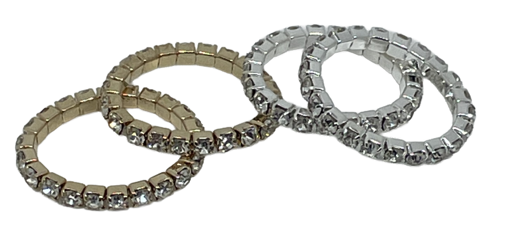 Set de anillos elástico con brillantito-gallery-0