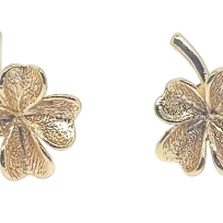 Aretes dorados de rodio