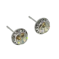 Aretes plateados y amarillos de brillantitos-gallery-0