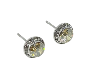 Aretes plateados y amarillos de brillantitos-gallery-0
