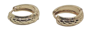 Argollas doradas de rodio