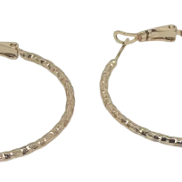 Argollas doradas de rodio