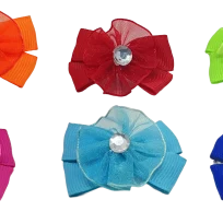 Set de 6 moñas, varios colores